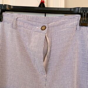 Poetry Blue & White Searsucker pants. 100% cotton in EUC. Great brand. Size 12.
